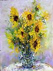Ioan Popei Yellow Flowers 01 painting